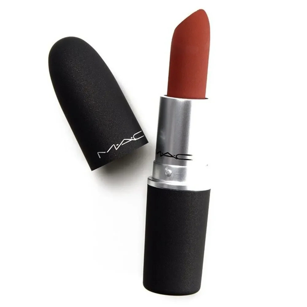 MAC MARRAKESH-MERE #925 Lipstick ~  Intense Orange Brown ~Powder Kiss Matte ~NIB